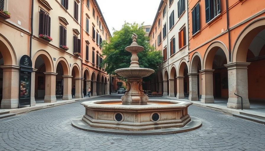 Charming historic square in Cesena, best things to do in Cesena, Italy.