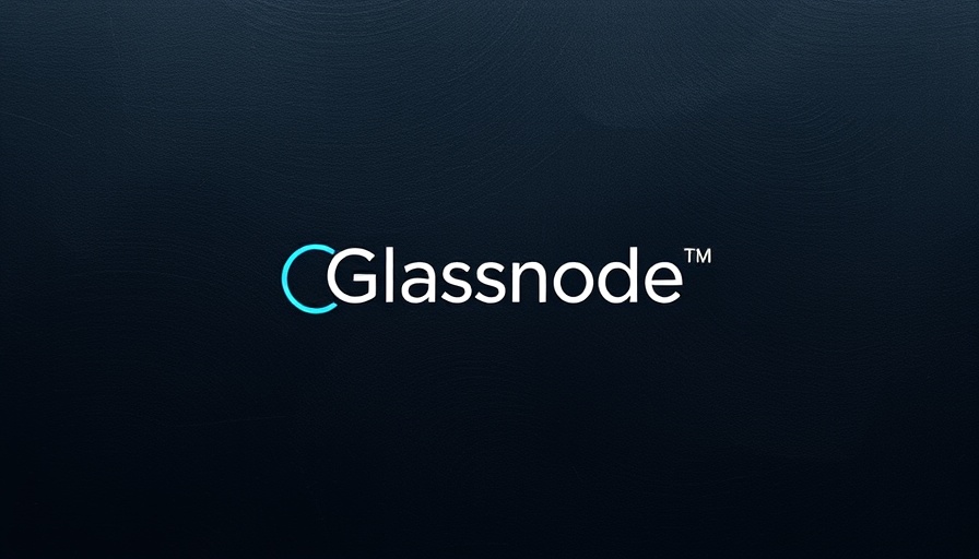 Minimalist Glassnode logo on a dark textured background.