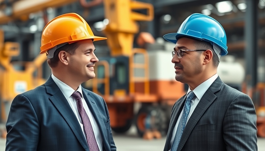 Two men in suits and hard hats at a construction site, Crypto Crisis