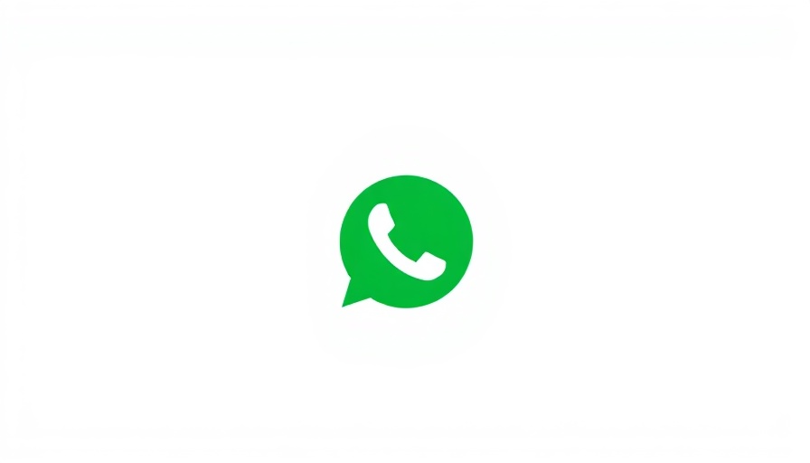 Minimalist WhatsApp logo icon, green and white design.