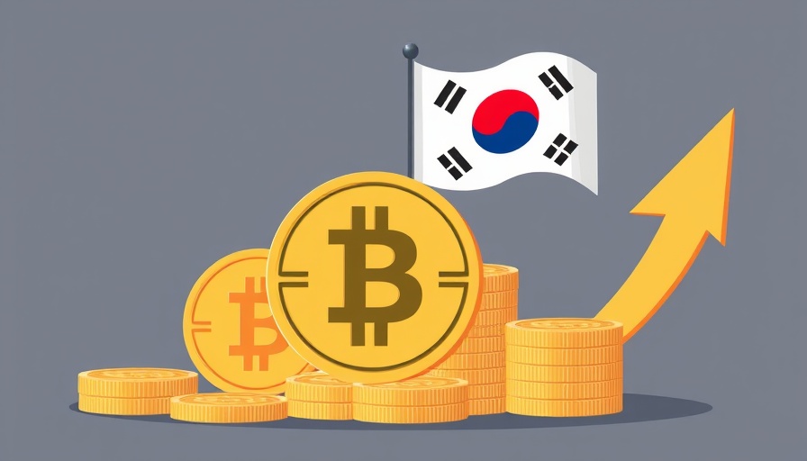 Illustration depicting South Korea stablecoin regulations theme with CBDC and won coins.