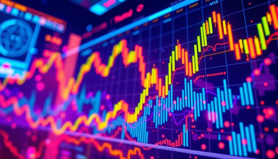 XTZ price struggles illustrated with vibrant blockchain charts and Bitcoin overlay.