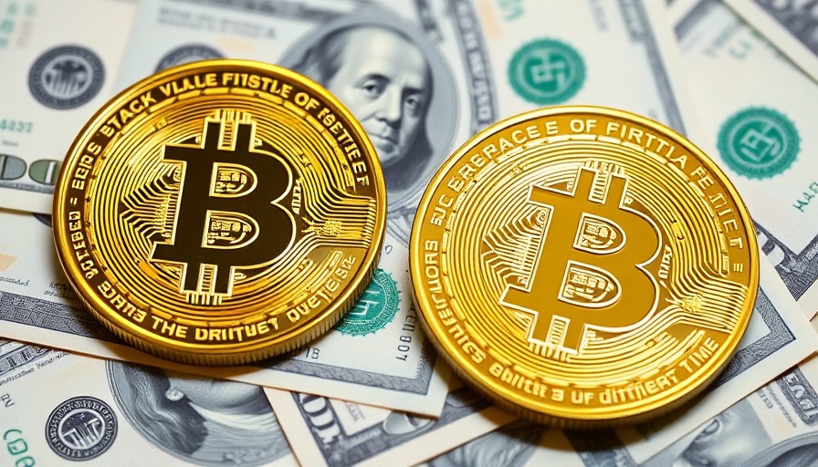 Bitcoin coins on US dollars, symbolizing multi-chain capabilities in blockchain.
