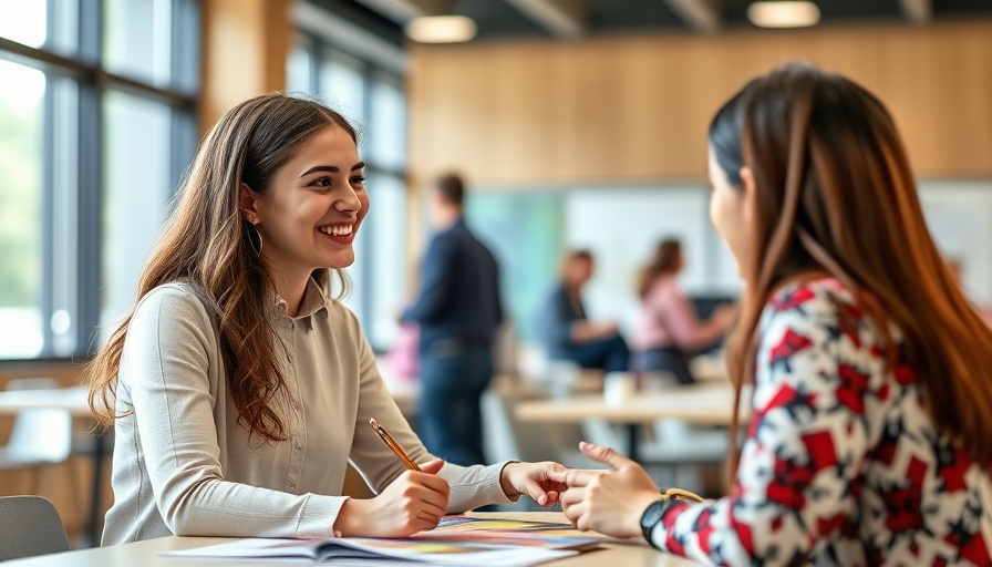 Student visa Spain opportunities counseling event with young woman.