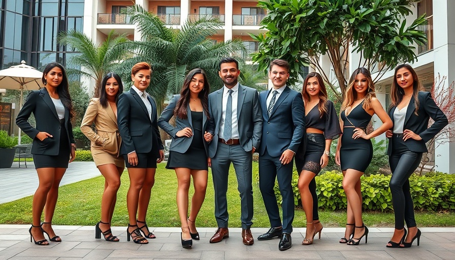 Miss Philippines Earth 2025 contestants at Megaworld Hotels & Resorts outdoor setting.