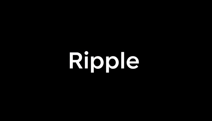 Ripple logo on black background, symbolizing stablecoin payments.