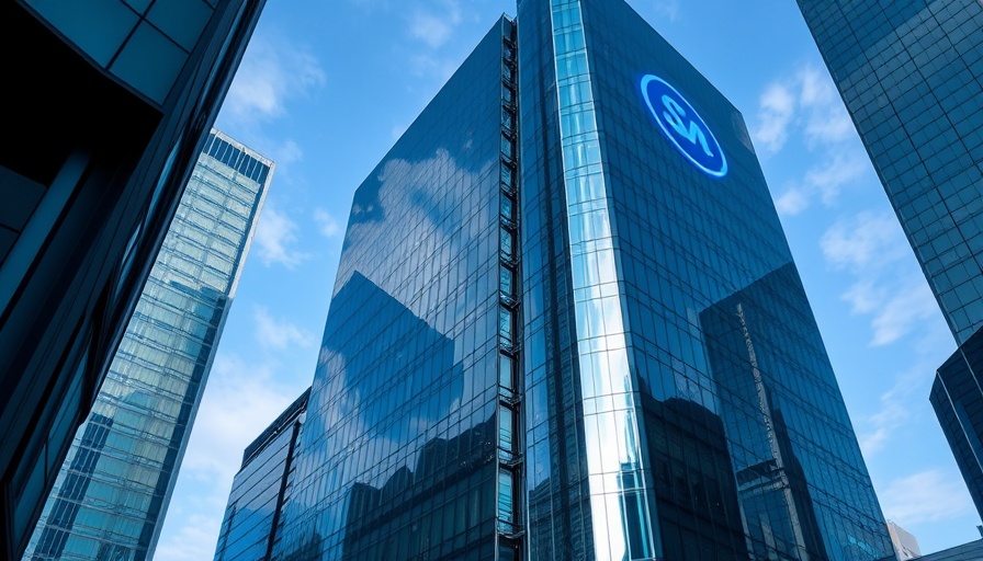 Corporate building showcasing US-first chip industry policies.