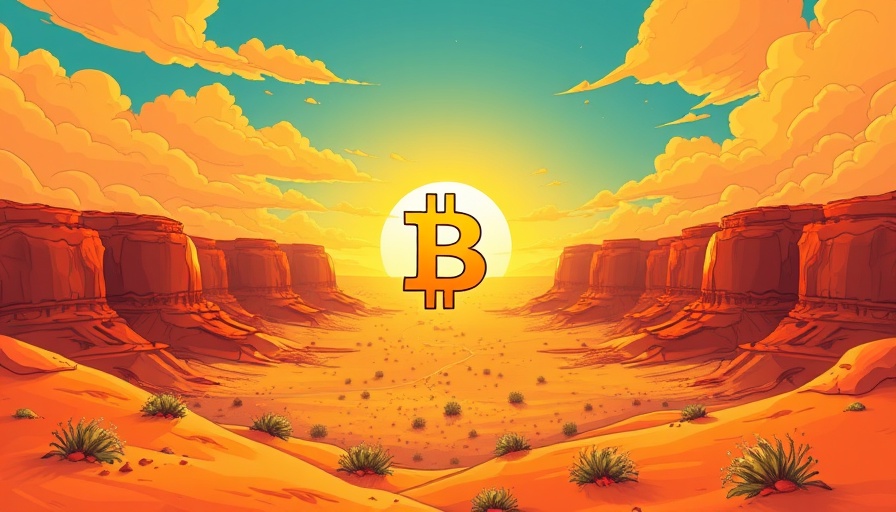 Bitcoin sunrise in desert, symbolizing cloud mining profitability in 2025.