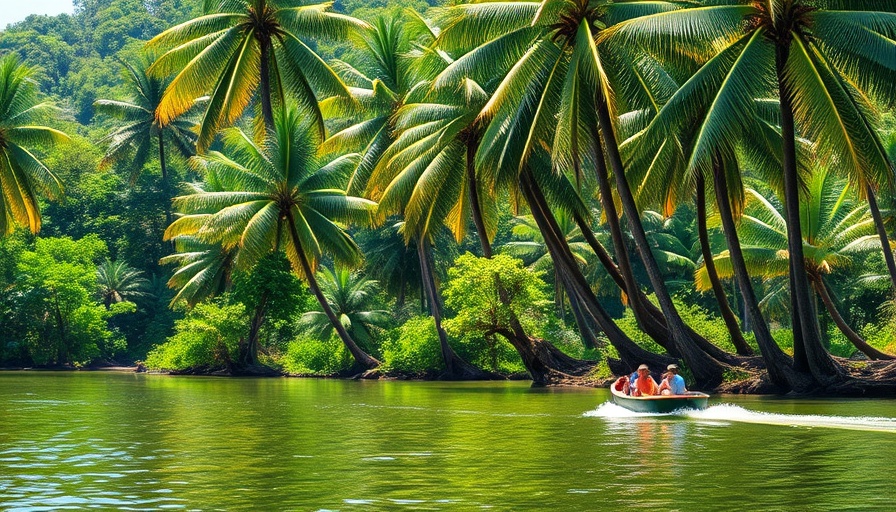 Serene tropical river view for once-in-a-lifetime trips.