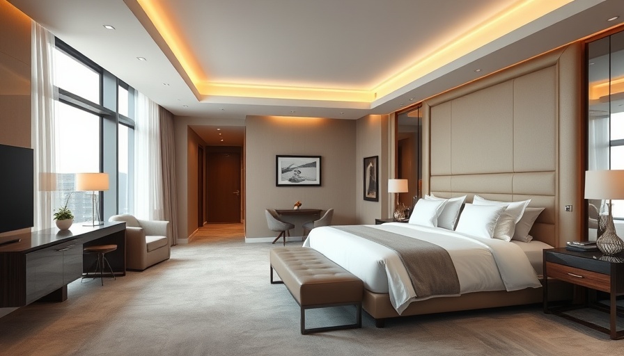 Luxurious hotel room with king-sized bed, ideal for fast track status match guests.
