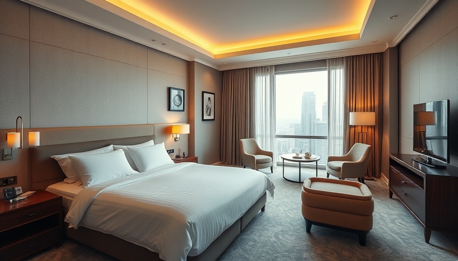 Elegant hotel room showcasing affordable luxury travel.