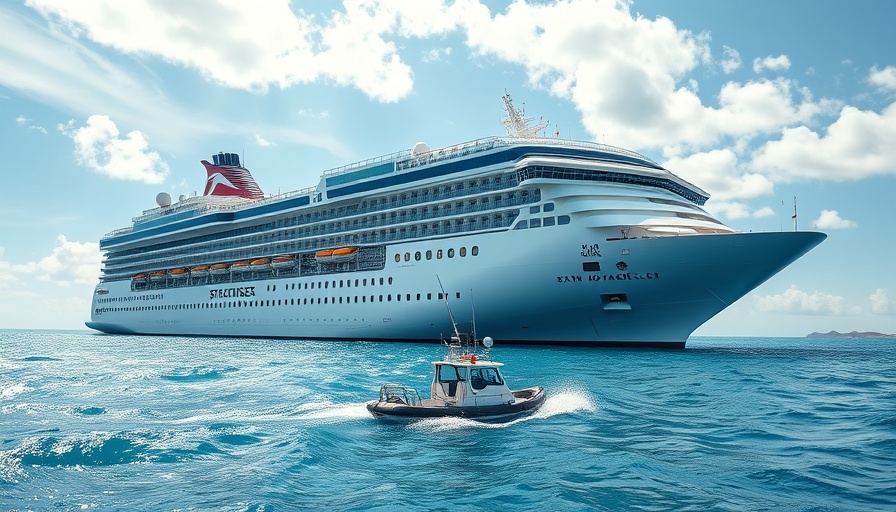 StarCruises Star Voyager docked near Hong Kong in clear waters.