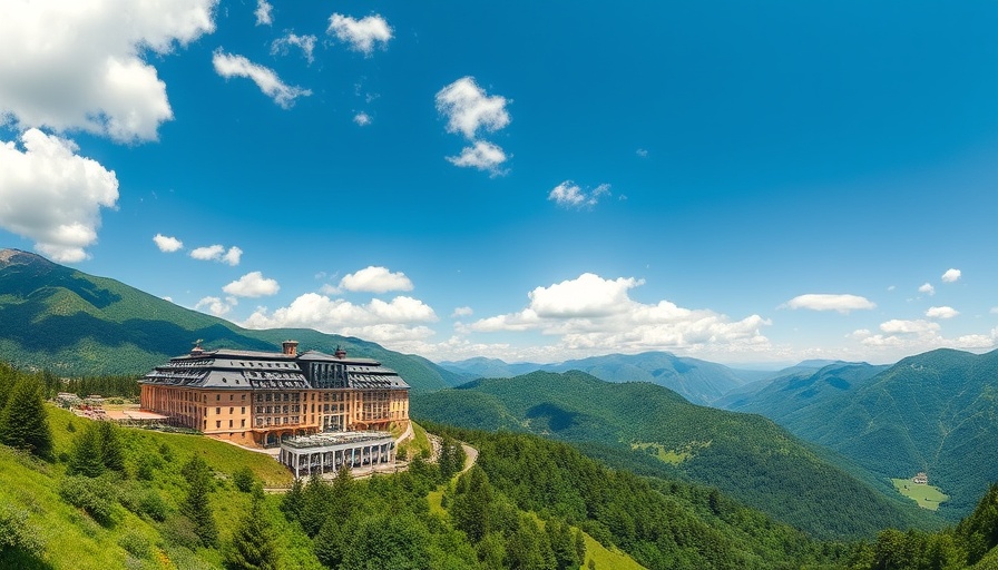 St. Regis Deer Valley Luxury Mountain Retreat set amidst lush green hills.