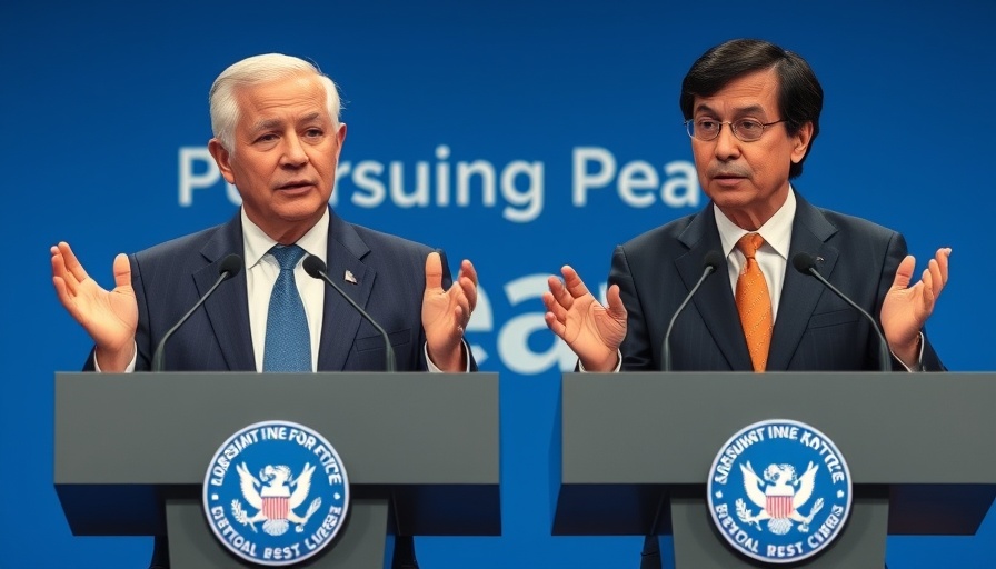 Political figures at press conference before blue background, Bitcoin price drop analysis