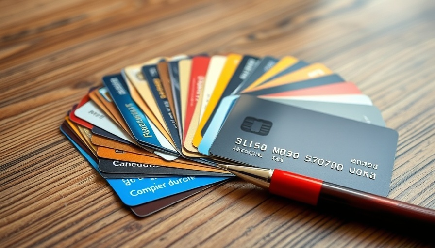 A collection of diverse credit cards on a wooden table.