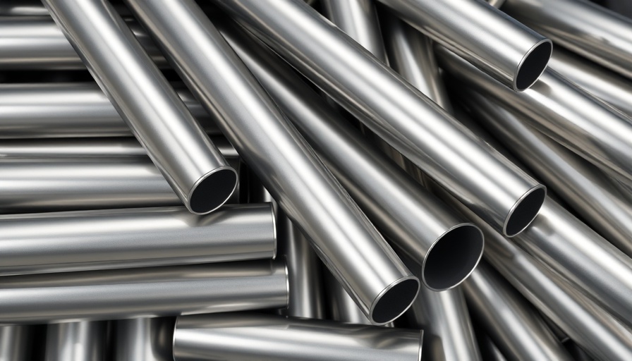 Shiny metallic tubes highlighting industrial metals popularity among retail traders.