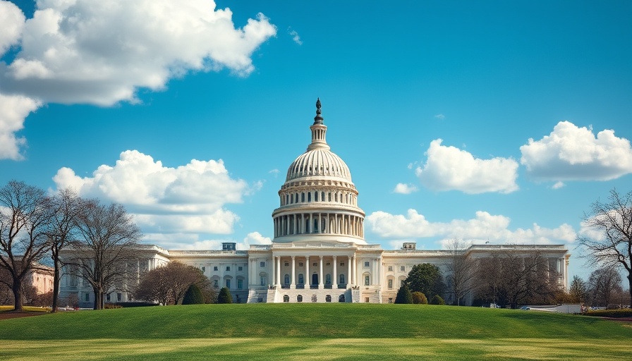 Majestic view of the U.S. Capitol, symbolizing the Crypto Market Structure Bill discussions.