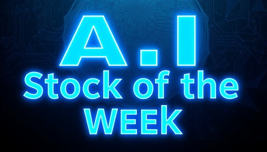 Futuristic digital art for A.I. Stock of the Week, showcasing stock insights.
