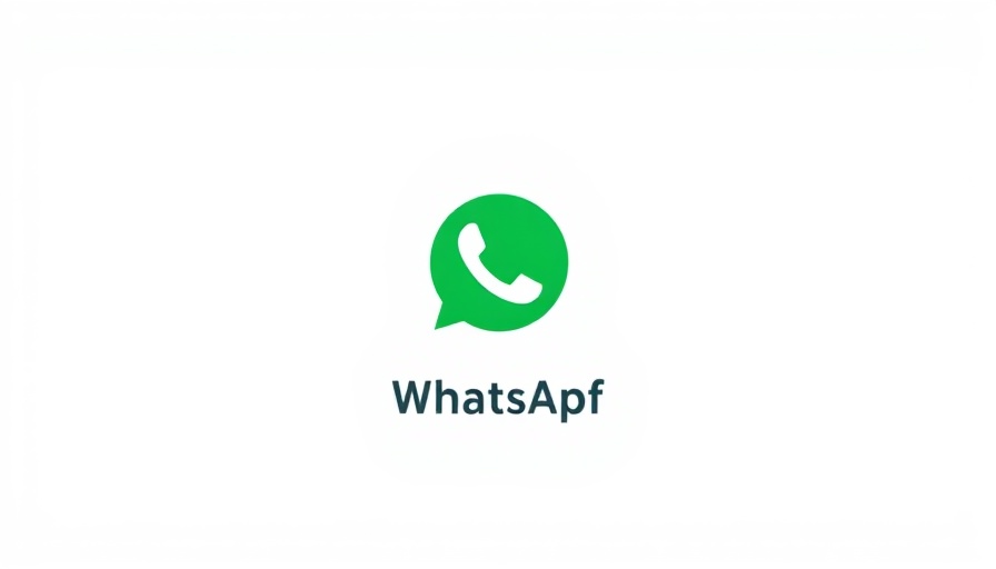 WhatsApp logo centered on white background.
