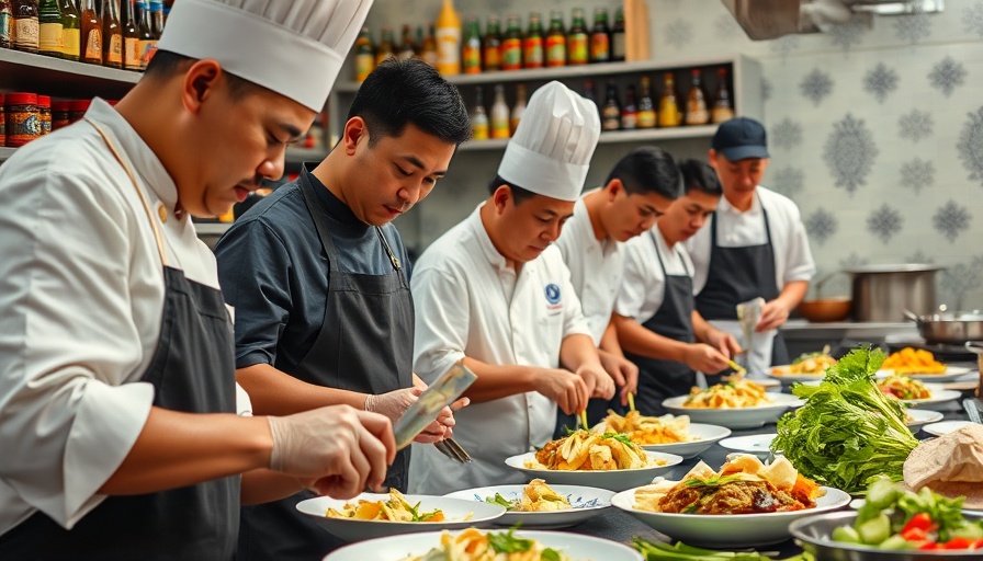 Chefs preparing Filipino cuisine at Megaworld Hotels.