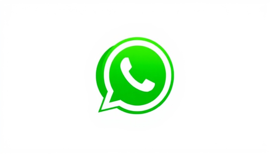 WhatsApp logo icon in green circle on white background