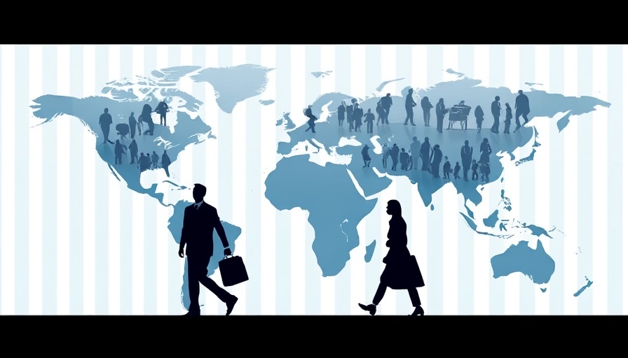 Abstract world map with people, representing International Dividend-Paying Stocks