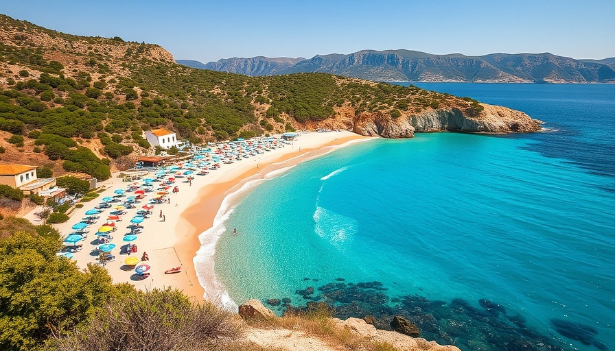 Vibrant beach scene showcasing Greece's hidden island life.