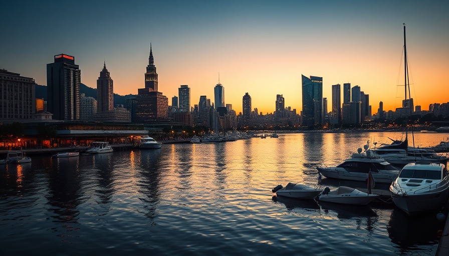 Most relaxing cities to visit in 2025, serene waterfront skyline.