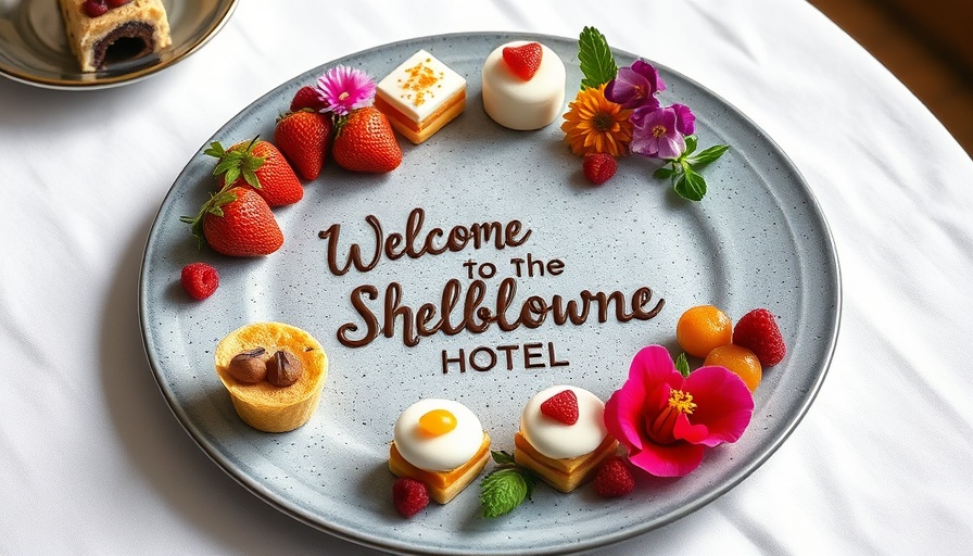 Afternoon Tea at The Shelbourne Hotel, welcoming plate with pastries