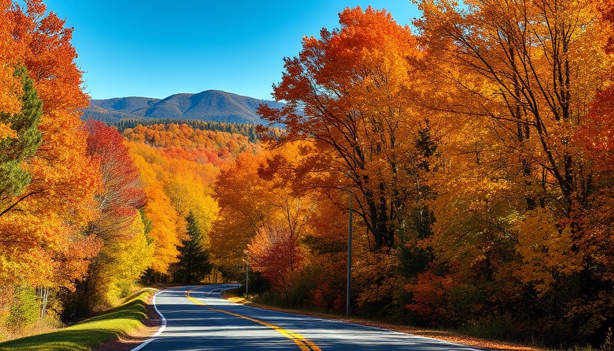 New Jersey Road Trip through vibrant autumn foliage.