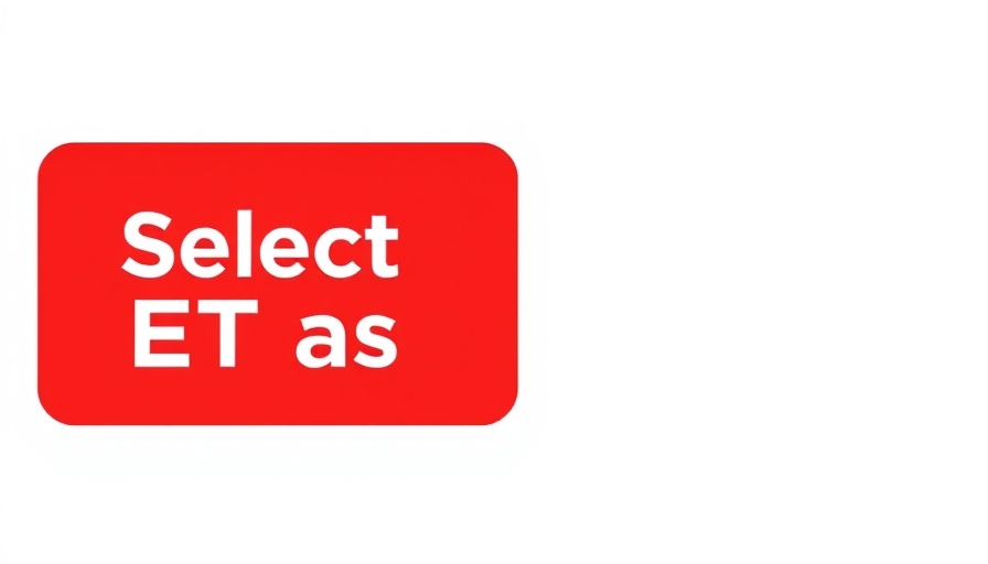 Minimalistic graphic button with 'Select ET as' text
