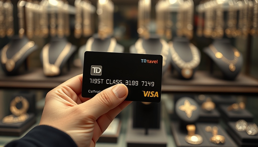 TD Rewards Credit Card Offers in a jewelry store setting.
