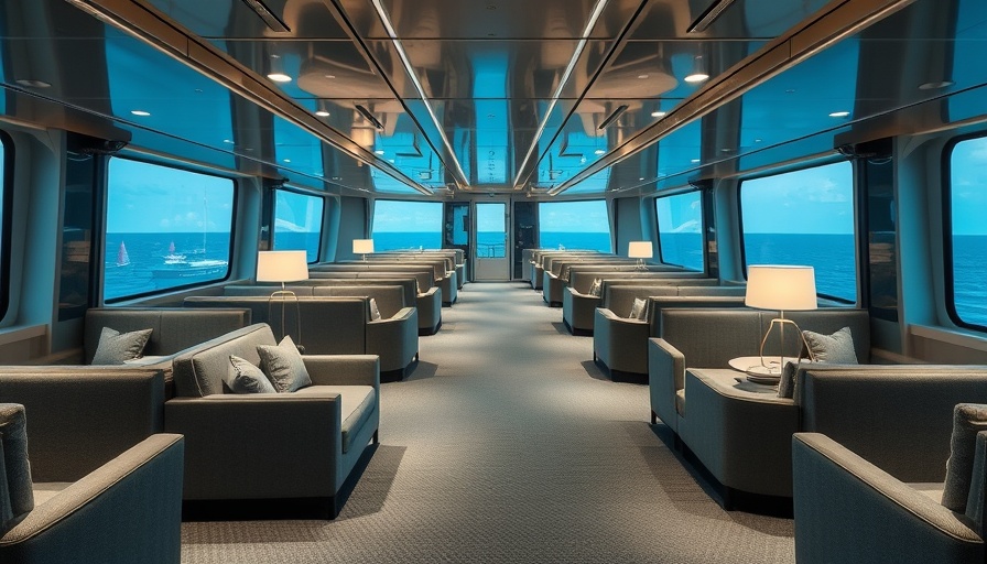 Premium Stellar Lounge on Finnlines Ferries with ocean view.