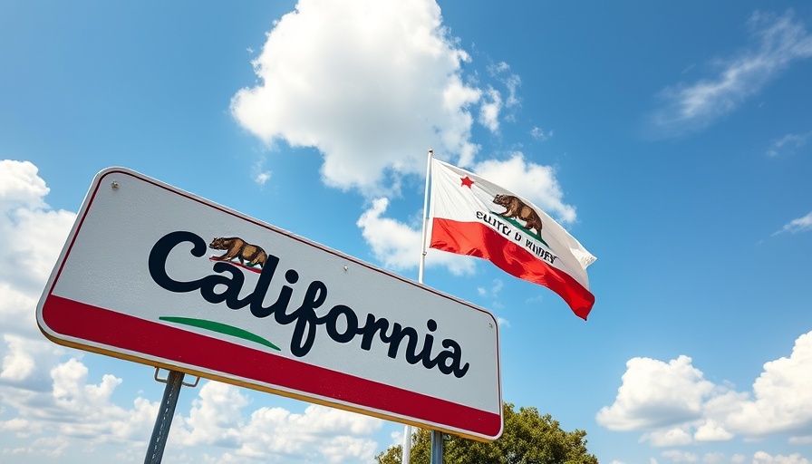 California road sign and flag; Banc of California Preferred Shares.