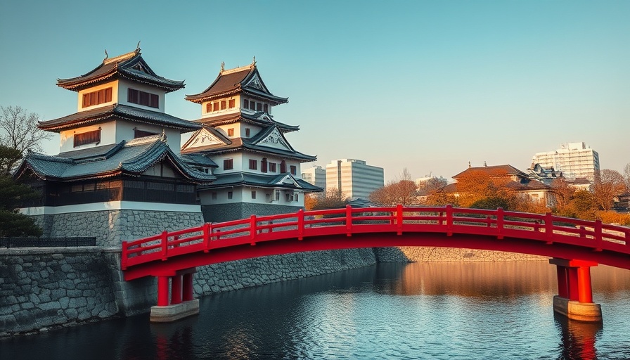 Explore Asia with points: Japanese castle view during travel.
