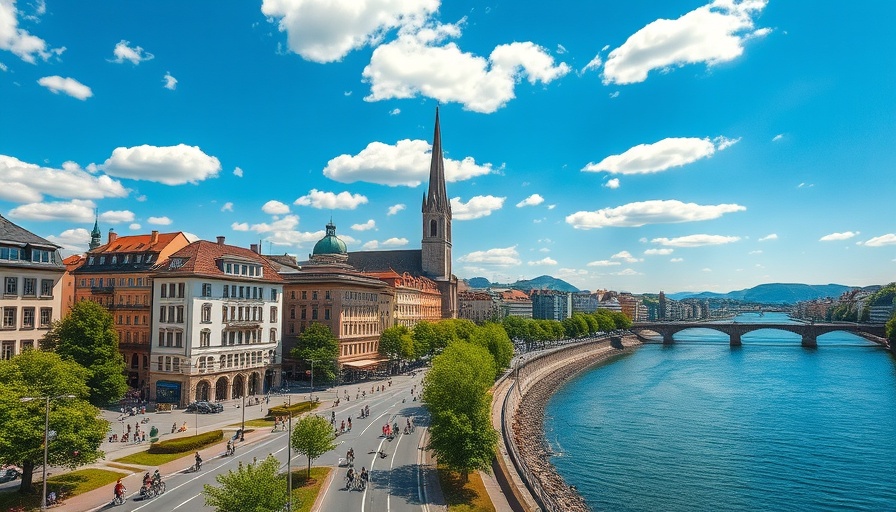 Charming Zurich cityscape and river view; best things to do in Zurich.