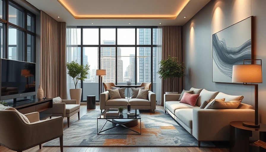 Luxurious living room in Manila staycation with elegant decor.