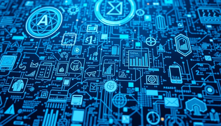 Broadcom AI investment risks visualized with digital elements.