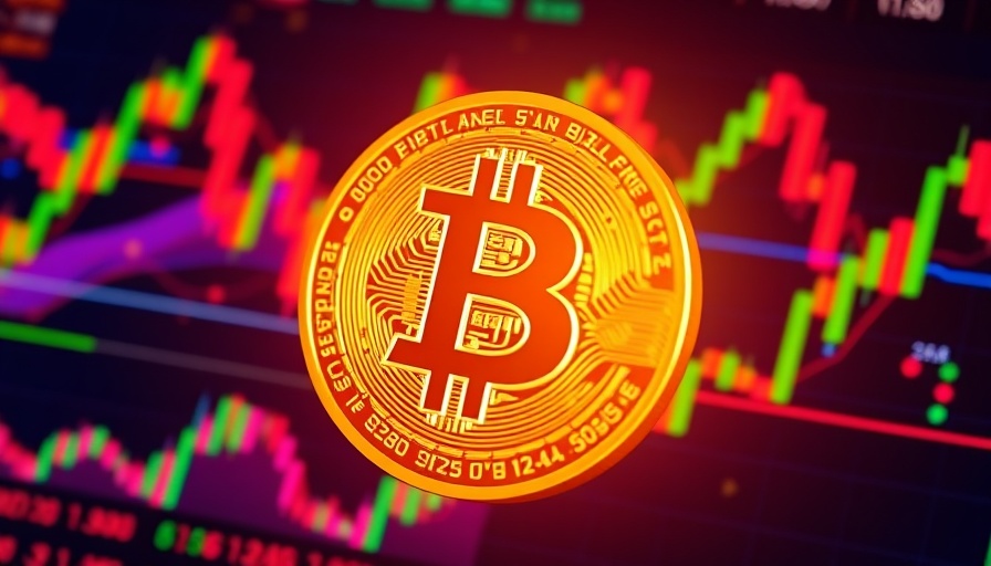 Crypto trading charts with Bitcoin symbol for UNI price prediction.