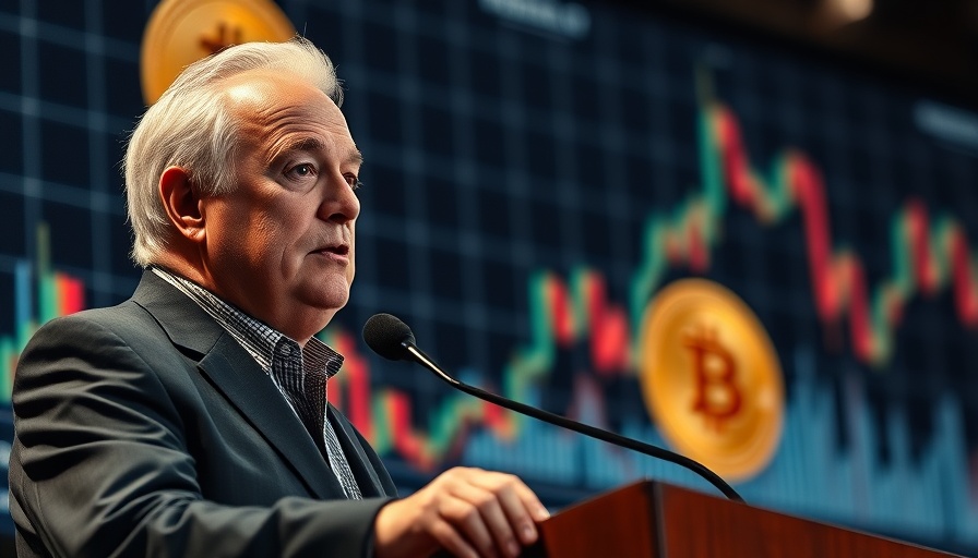 Fed Rate Cut Bitcoin Price Surge concept artwork featuring financial chart.