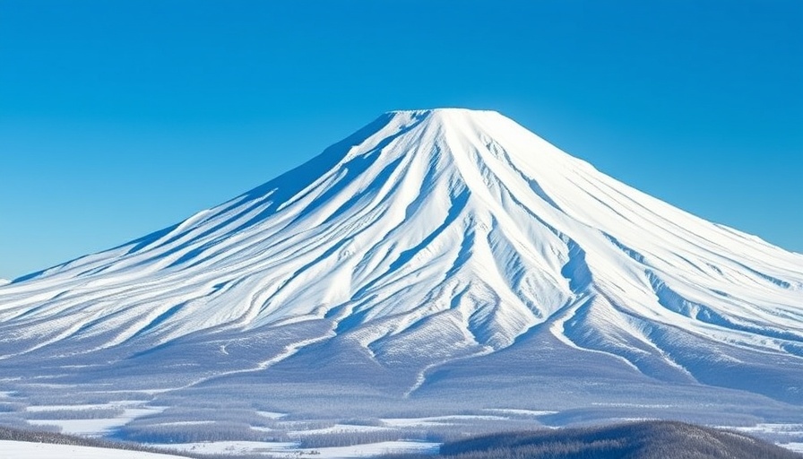 Exploring Hokkaido: Snow-covered Mount Yotei panorama