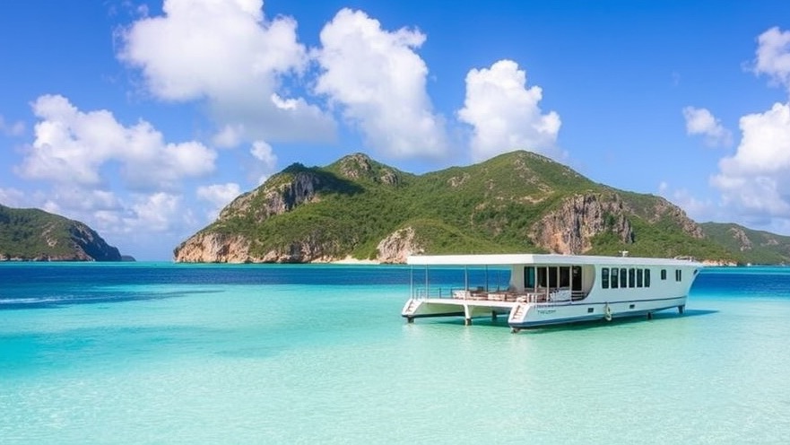 Luxury travel in the British Virgin Islands: linen-clad relaxation by azure waters.