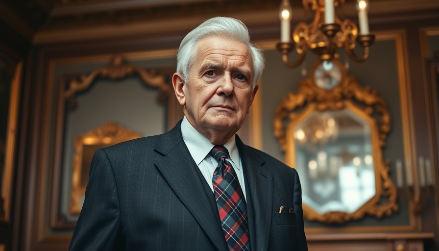 Centenarian man in elegant room in Marietta.