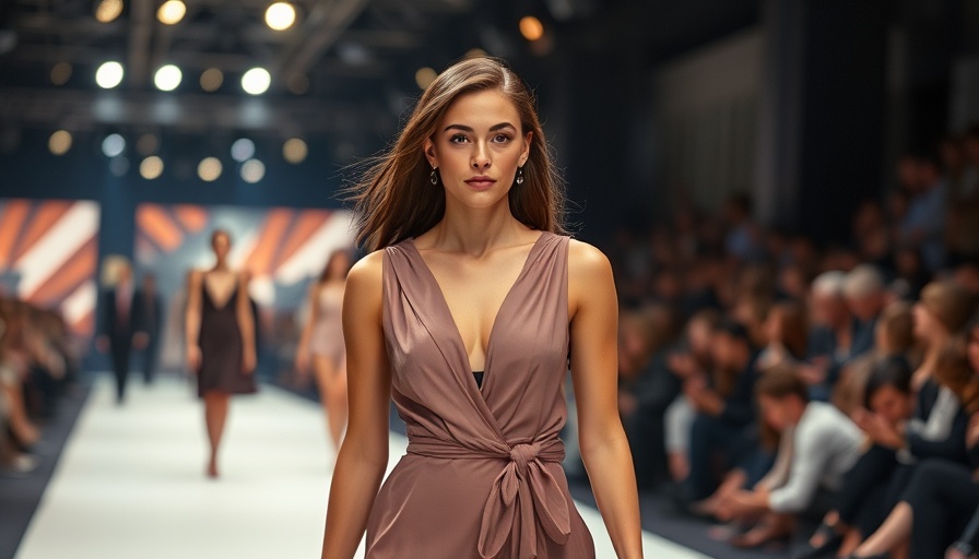 Model on runway at Atlanta Fashion Week 2025