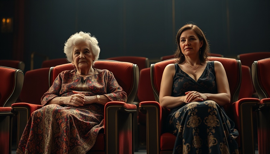 The Thin Place review scene with two women in armchairs on stage.