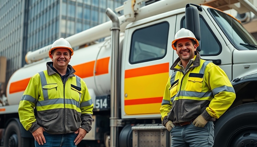 Utility workers during Public Power and Clean Water Week with equipment.