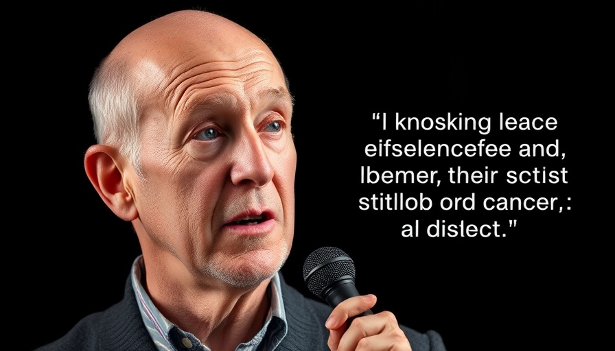 Older man discussing health topics related to diseases and brain health.