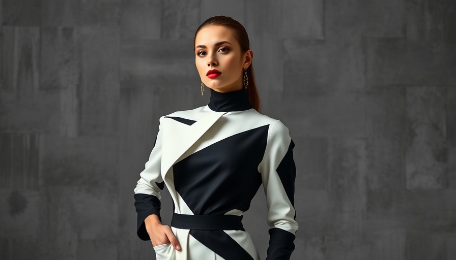 Viktor & Rolf fashion portrait with bold geometric design