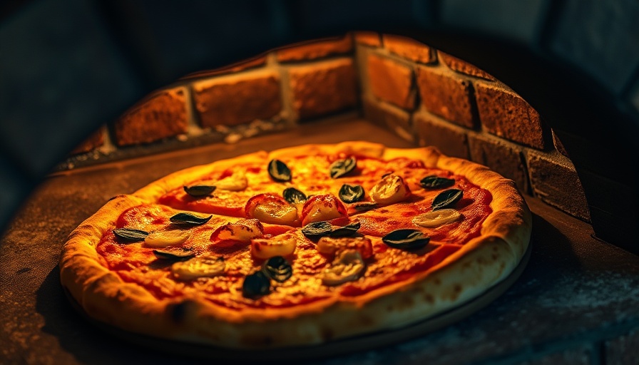 Dolo's Pizza in Underground Atlanta baking in a rustic oven.