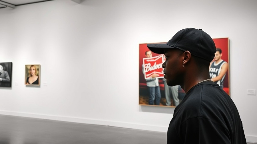 Art gallery showcasing representation and visibility in art with diverse paintings.